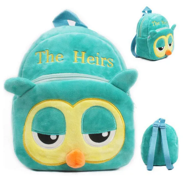 Plush Cartoon Kids School Bags For Children Girl School Backpacks For Kindergarten Baby mochila Infant School Bags Boy Backpacks