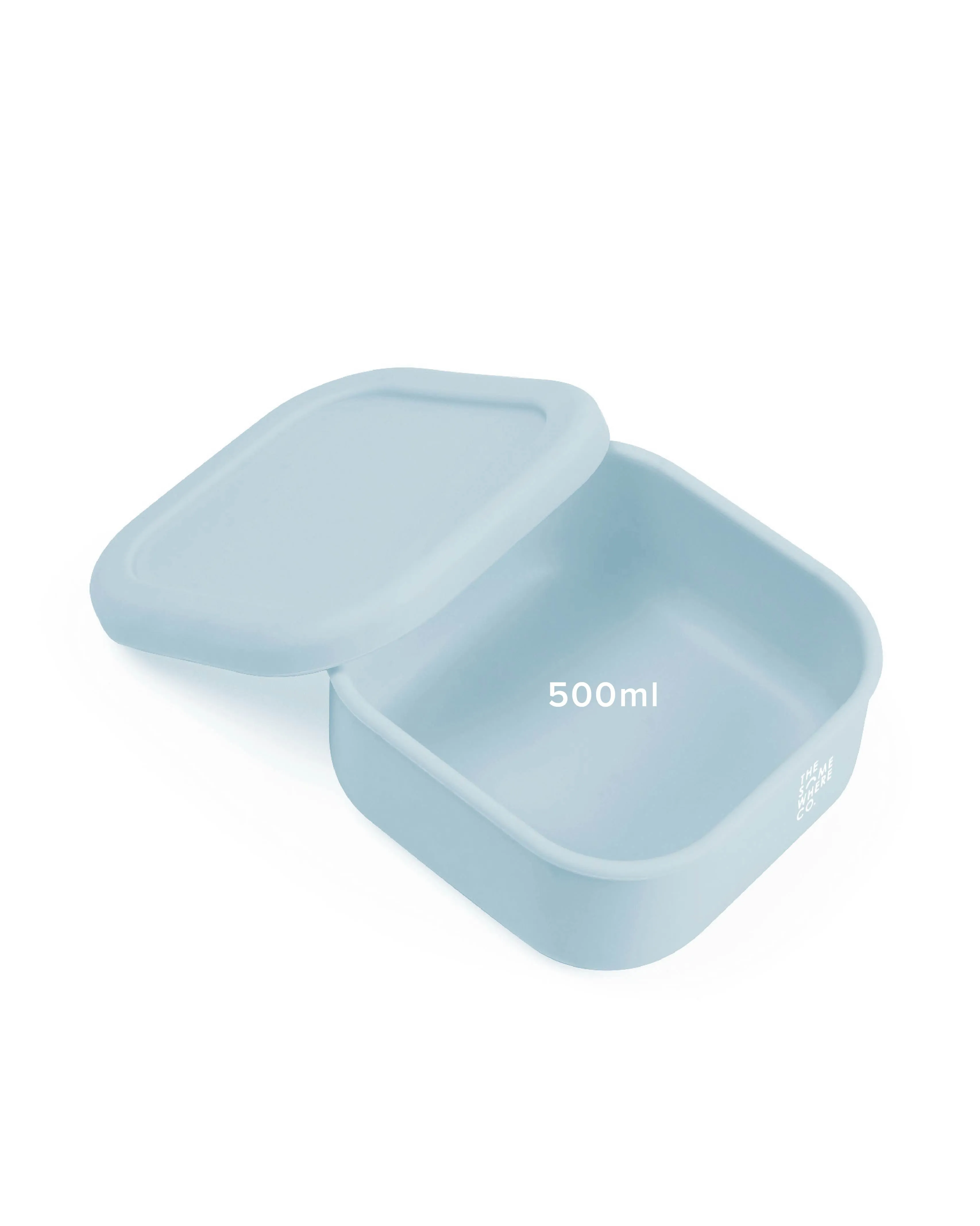 Powder Blue Square Silicone Lunch Box