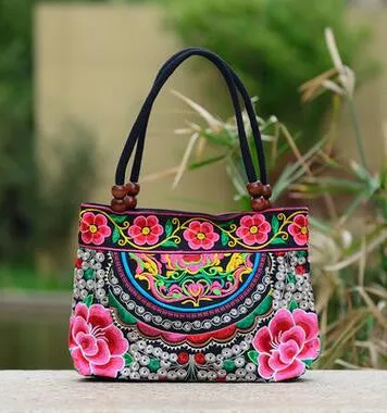 Price-promotion Women' handbag!New nice Embroidered Lady bags national trend handbag embroidered embroidery Lady carry bag