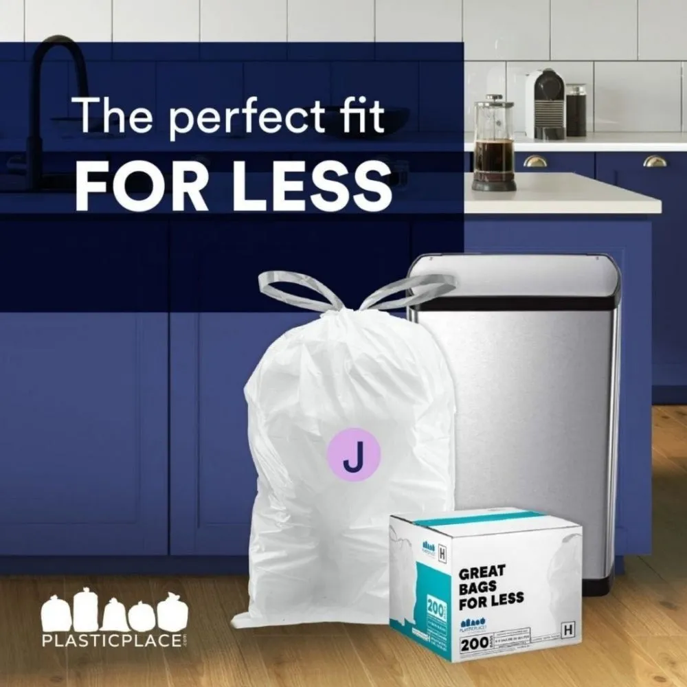 Simplehuman®* Compatible Trash Bags | Lavender & Vanilla Scented - Code J - 10-10.5 Gallon - 200/Case