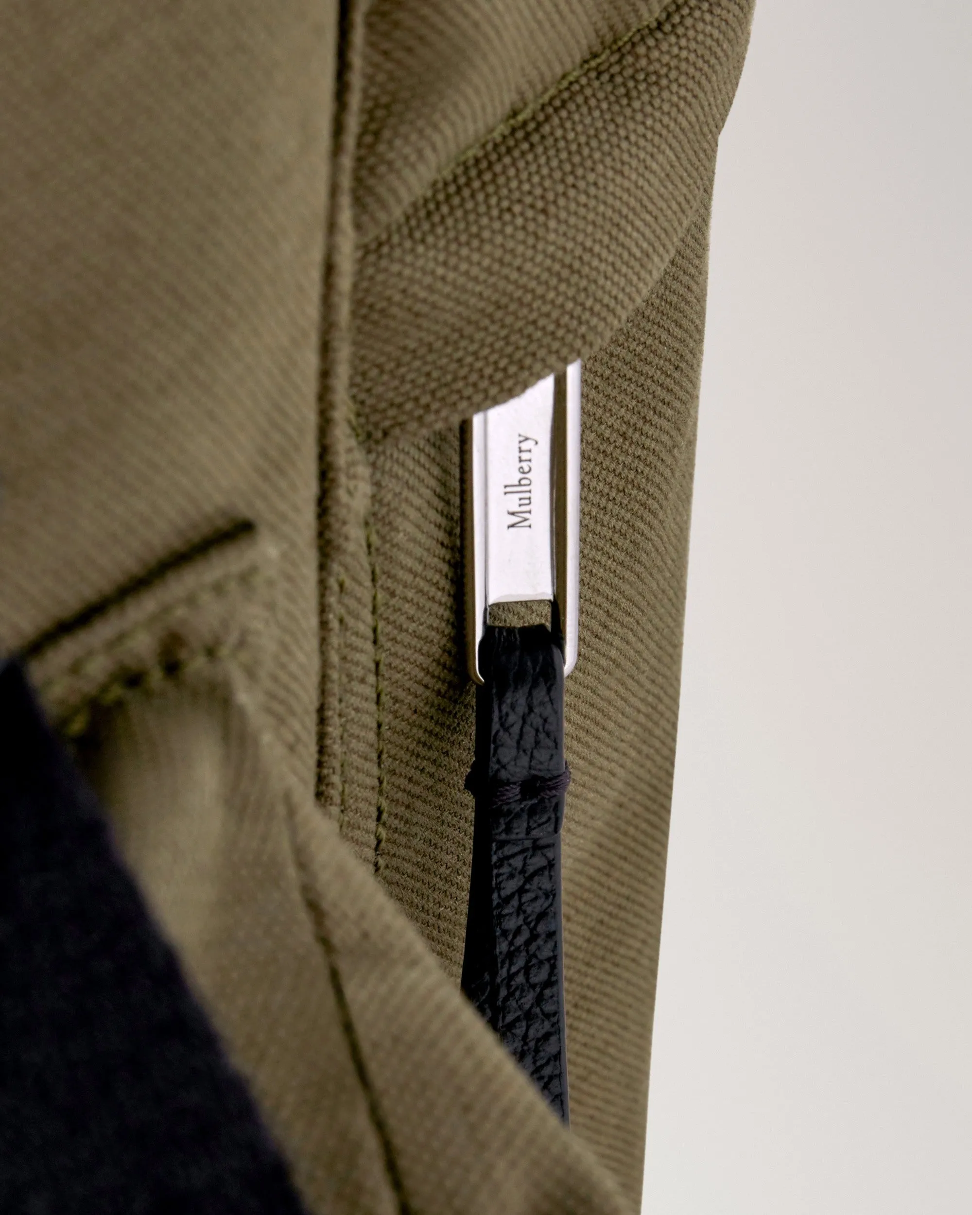 Skye Oversized Backpack Olive & Black Canvas Small Classic Grain