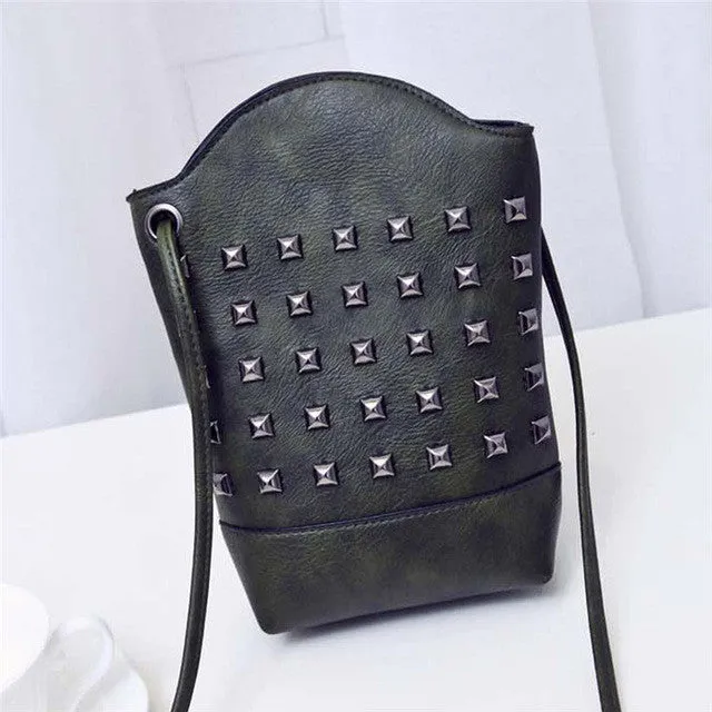 Slim Rivet Crossbody Handbag-New 2017