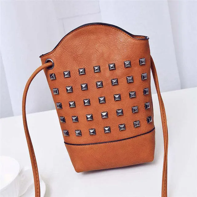 Slim Rivet Crossbody Handbag-New 2017