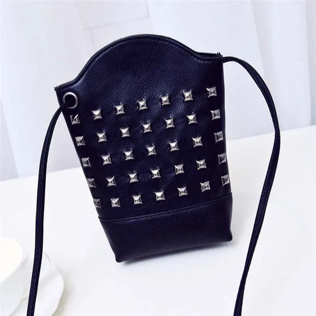 Slim Rivet Crossbody Handbag-New 2017