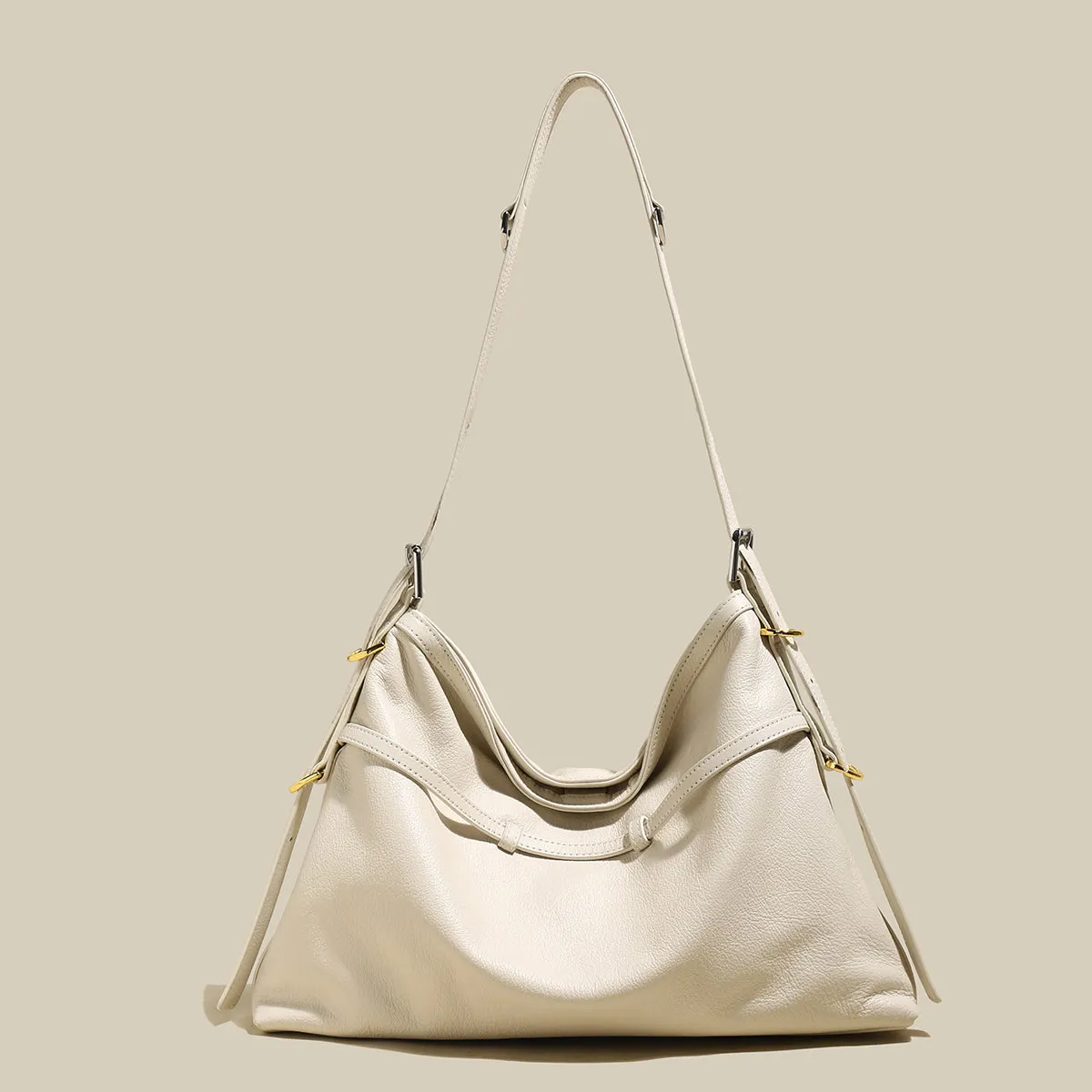 Slouchy V-Shaped Shoulder Bag