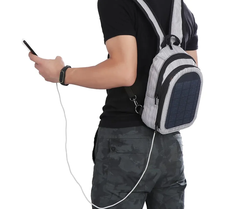 Solar Powered Ultralight Travel Backpack with USB Charging