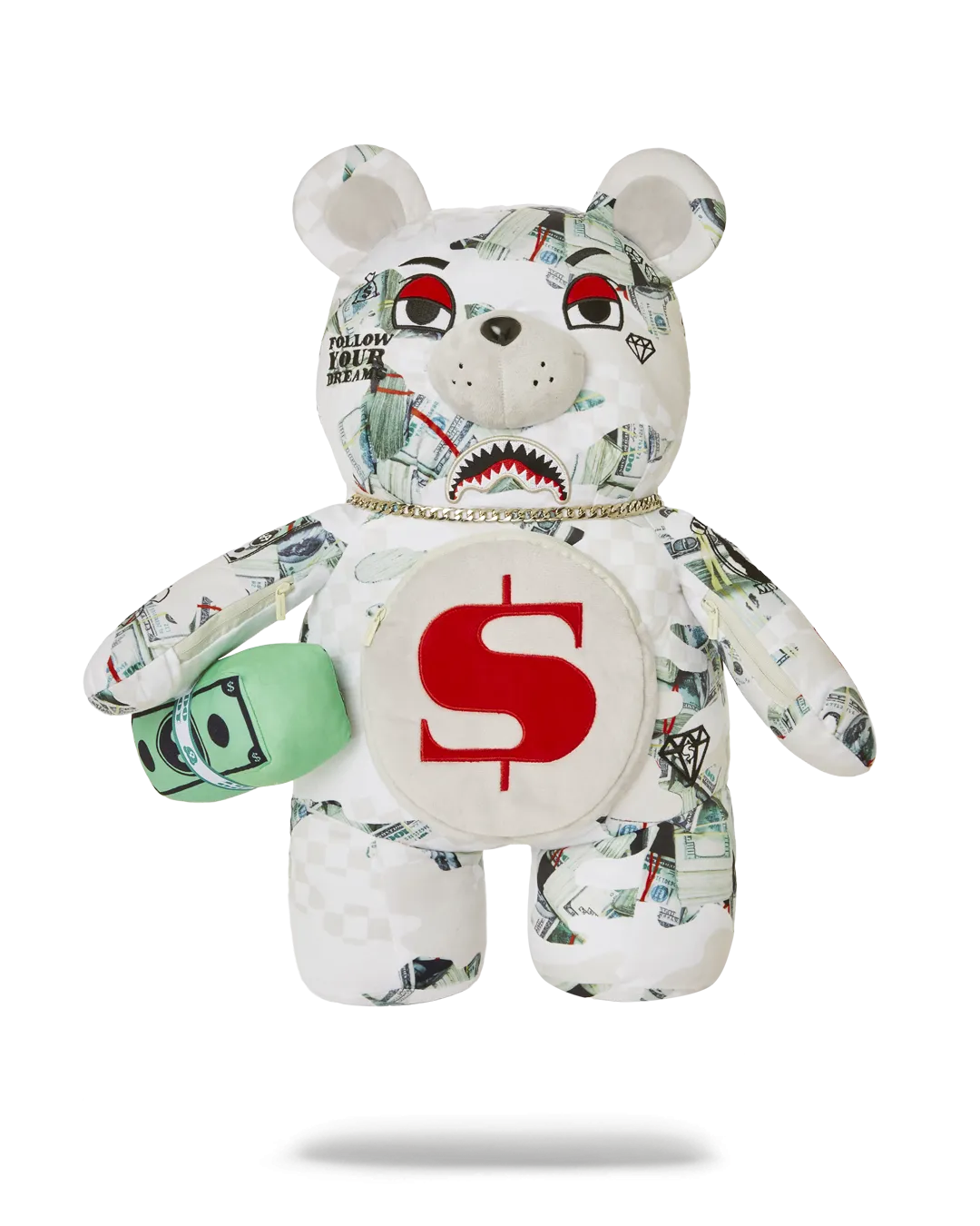 Sprayground Ferociou$ Moneybear Teddy Bear Backpack B4695