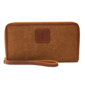 STS Ranchwear High Plains Bentley Wallet Ladies Canvas Clutch Tan