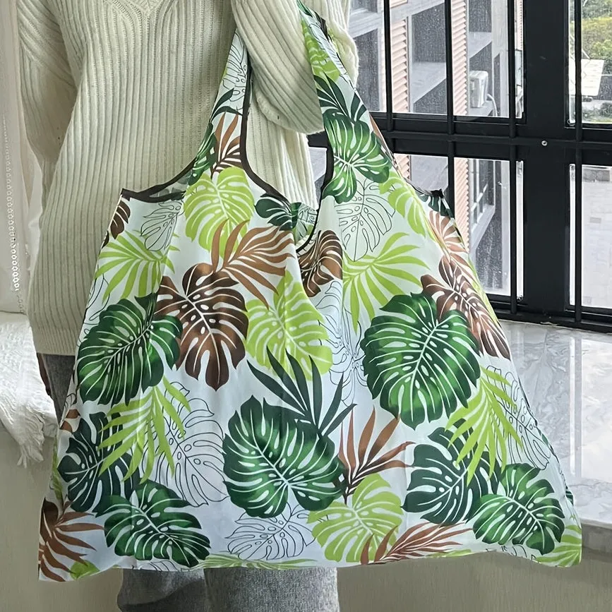 Stylish Floral Shopper Bag Lightweight Foldable and Spacious