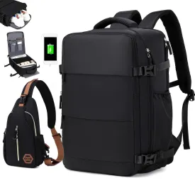 Stylish Travel Backpack with Shoe Compartment for Men and Women