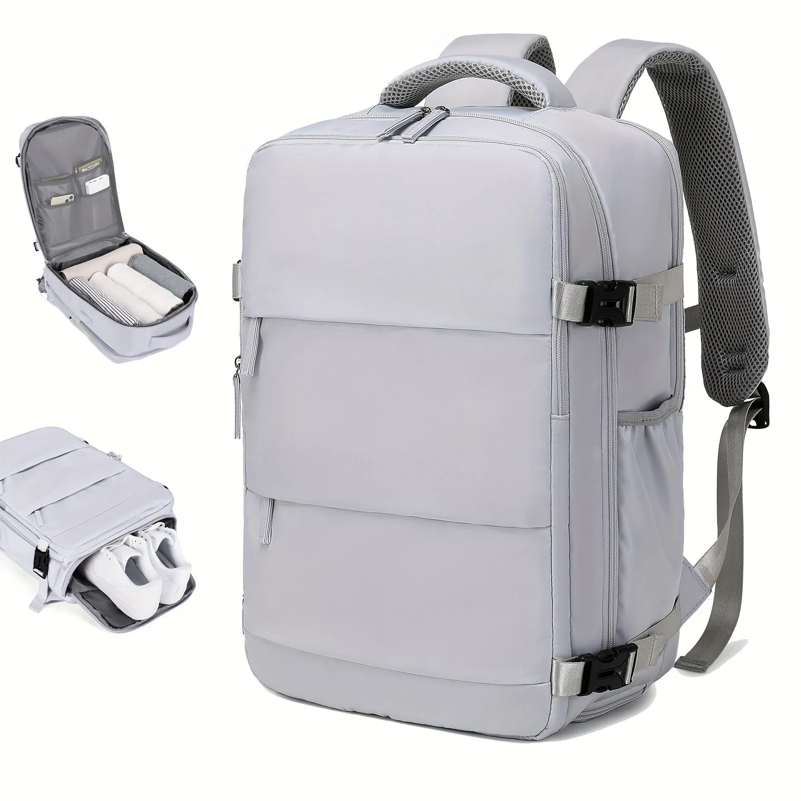 Stylish Travel Backpack with Shoe Compartment for Men and Women