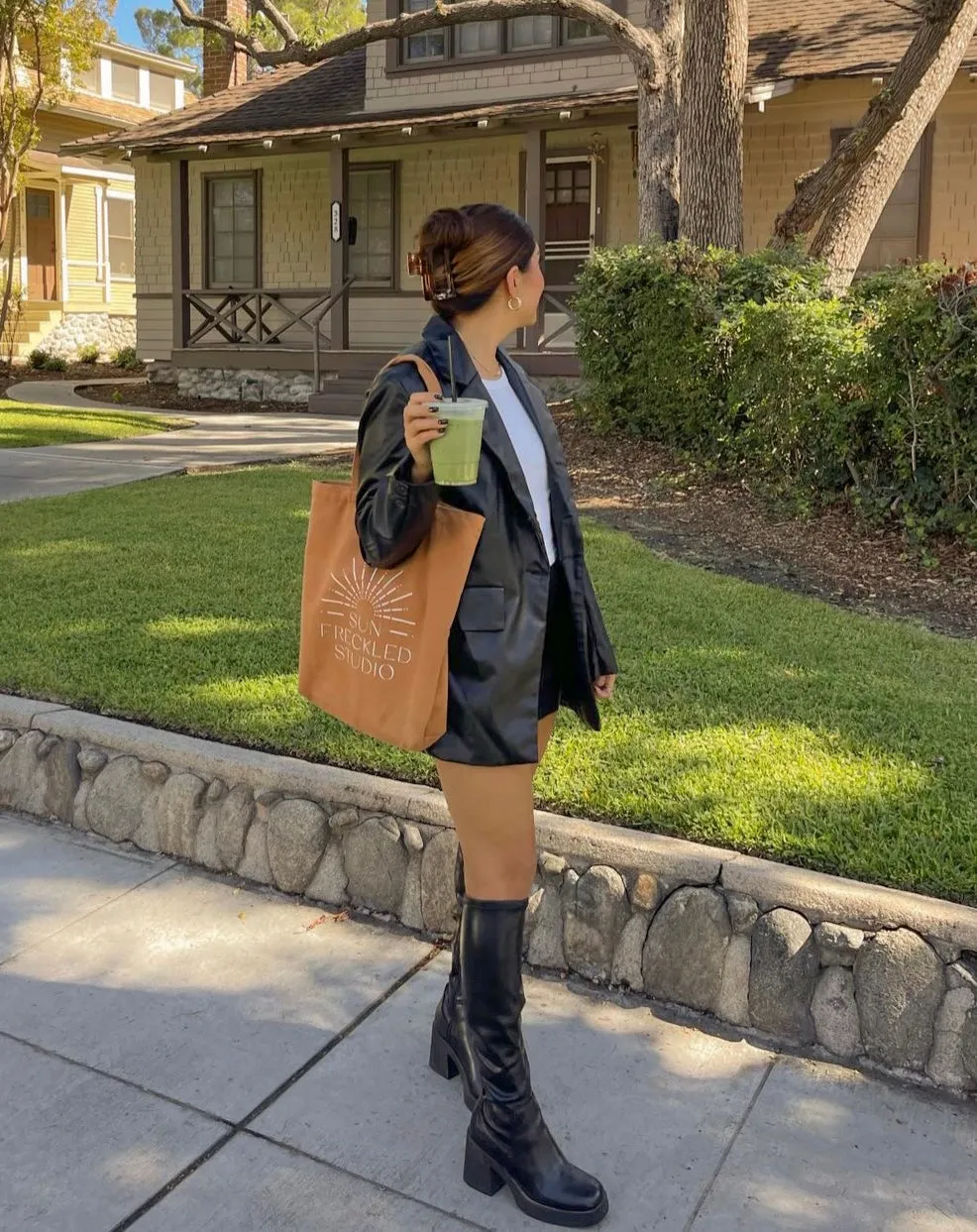 Sun Freckled Terracotta Tote Bag