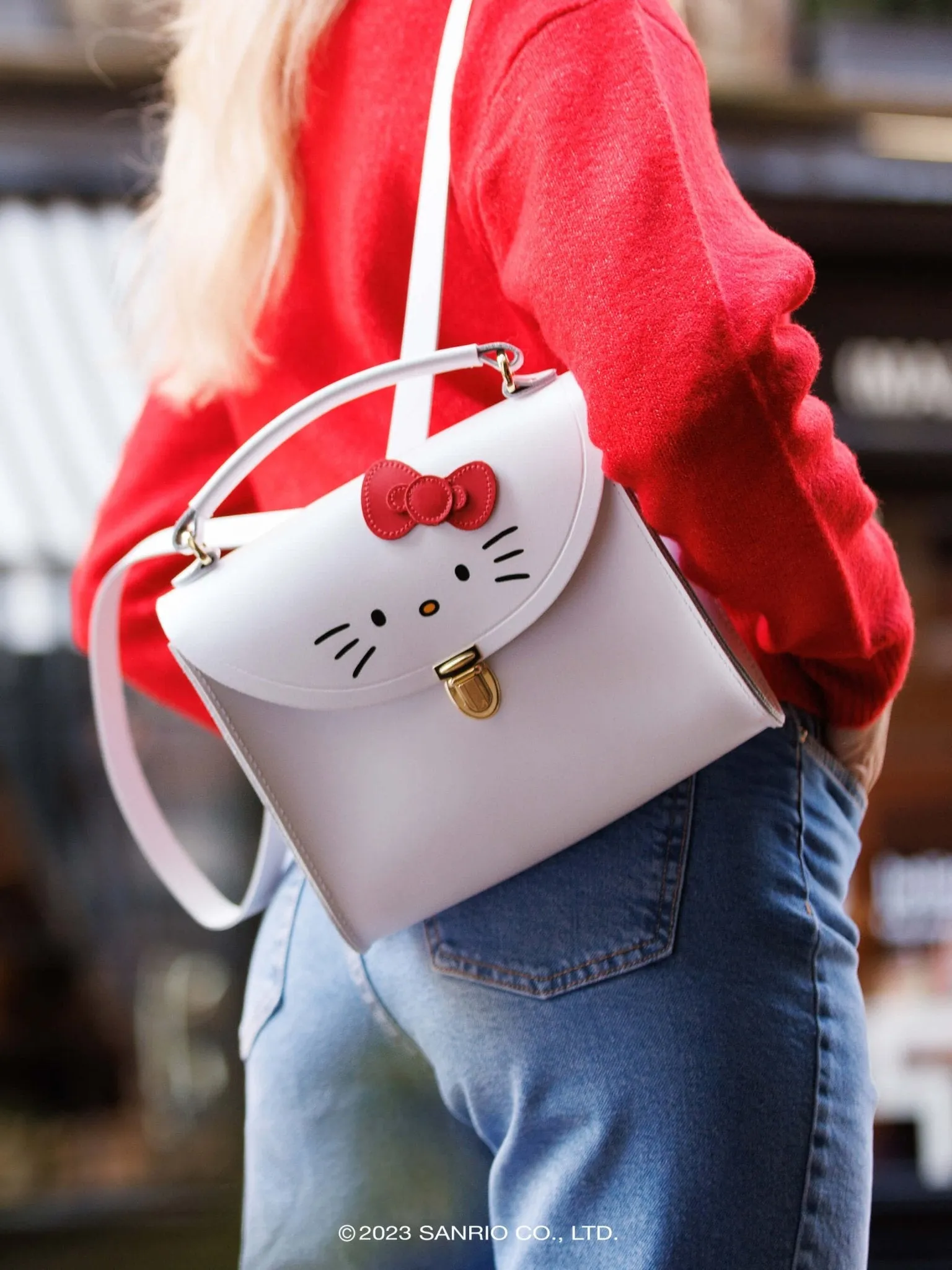 The Hello Kitty Poppy Backpack - Brilliant White