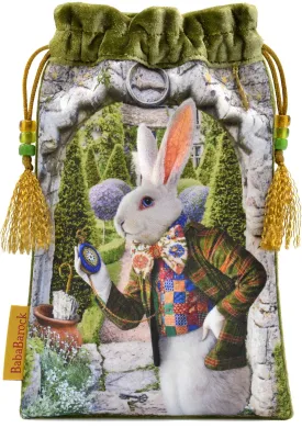 The White Rabbit — limited edition with green silk velvet