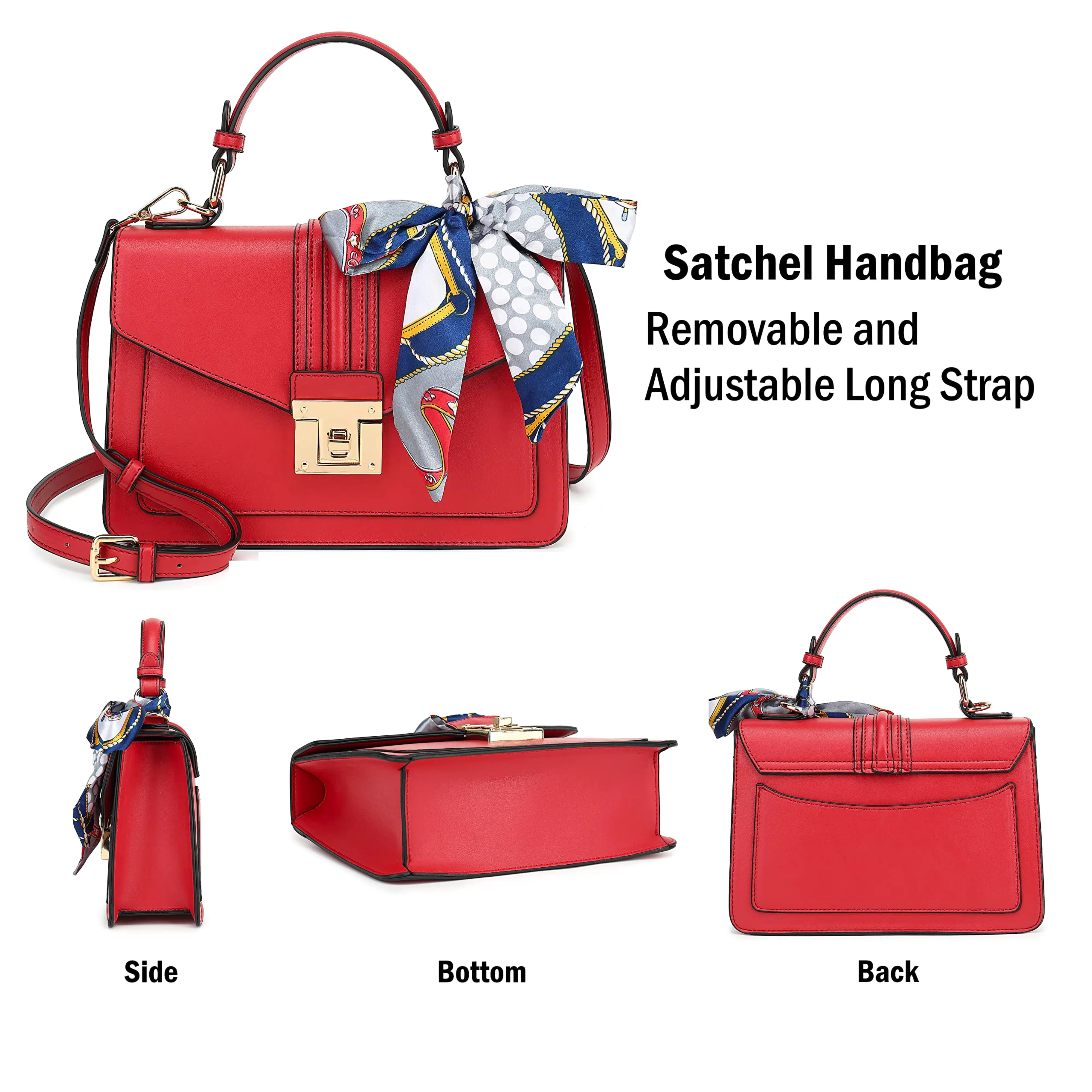 Top Handle Satchel Handbag H2065