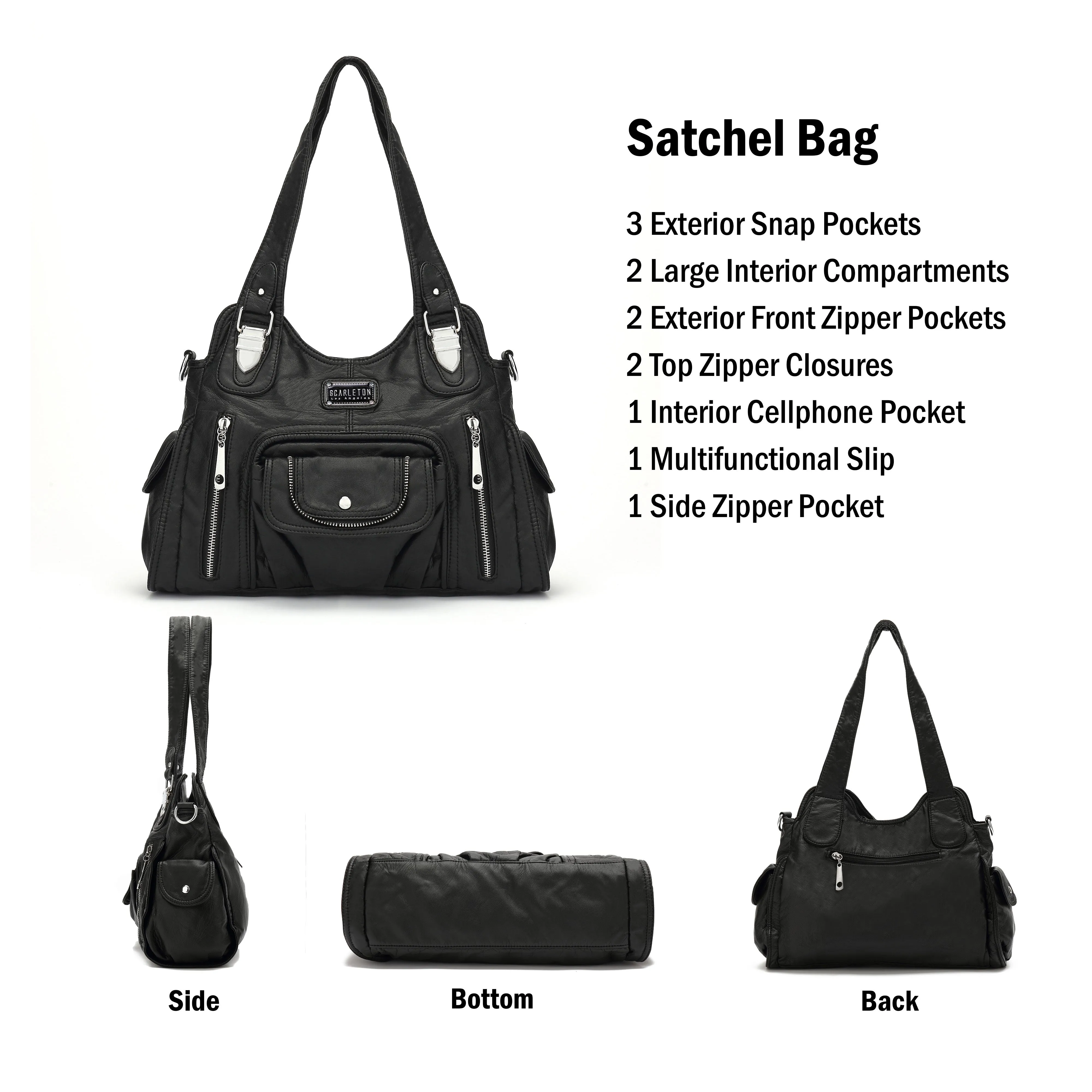 Ultra Soft Satchel Handbag H1635