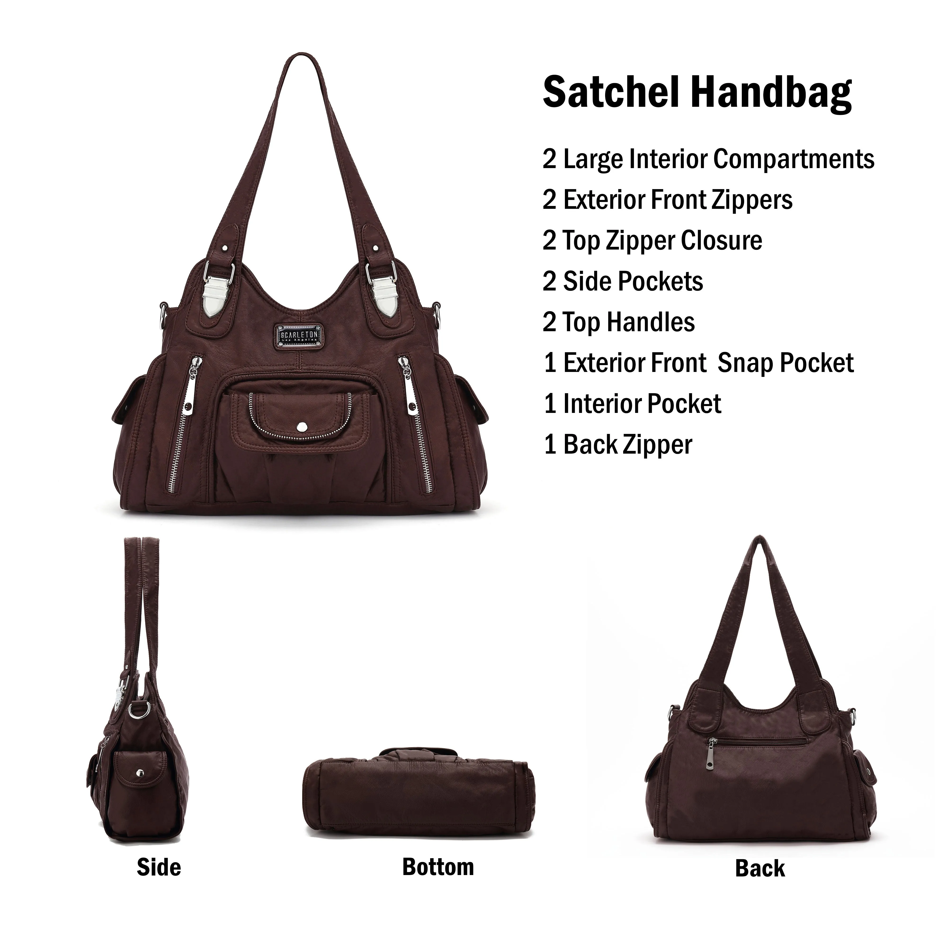 Ultra Soft Satchel Handbag H1635