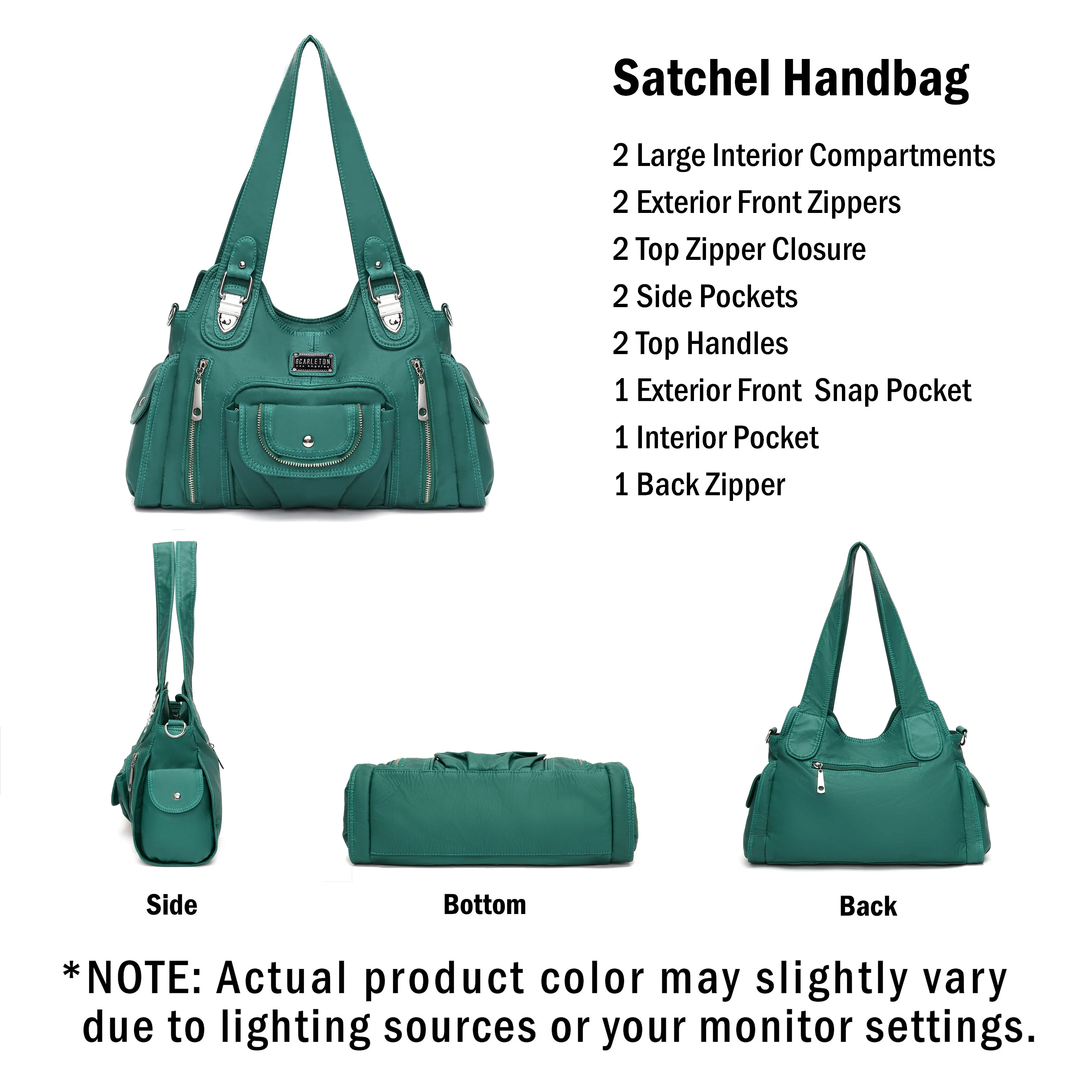 Ultra Soft Satchel Handbag H1635