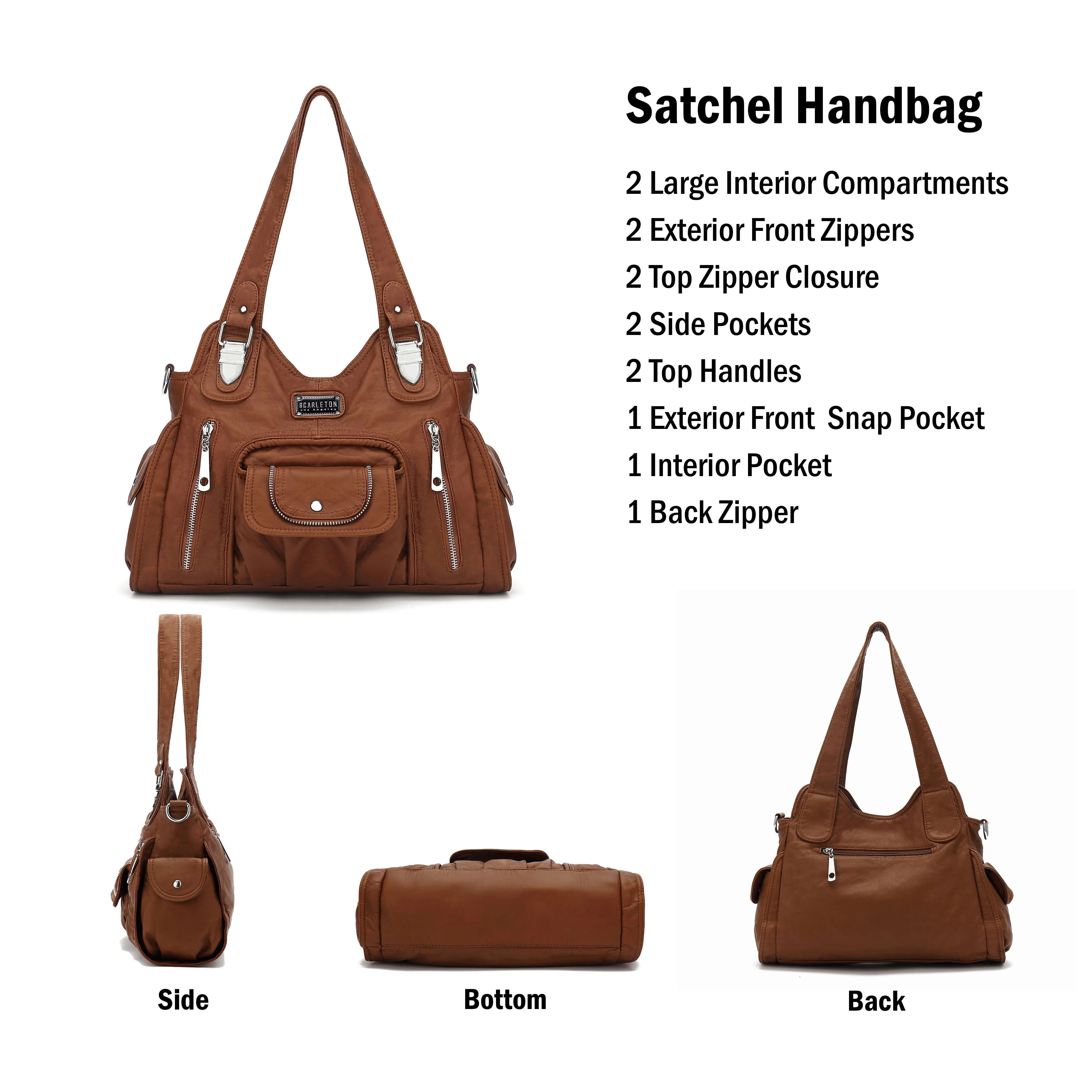 Ultra Soft Satchel Handbag H1635