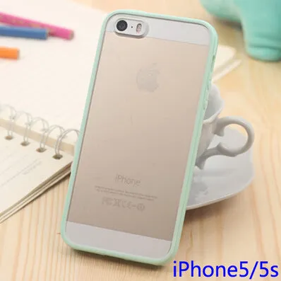 Ultra Thin Fashion Cute Candy Color Cover Bag Phone Cases For Apple Iphone 5 Case For iPhone5 5S Moblie Phone Protection Shell