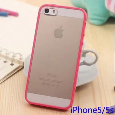 Ultra Thin Fashion Cute Candy Color Cover Bag Phone Cases For Apple Iphone 5 Case For iPhone5 5S Moblie Phone Protection Shell