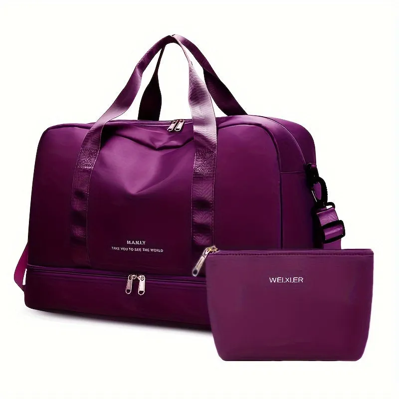 Versatile Travel Bag Set for Women One Shoulder Weekend Adventure