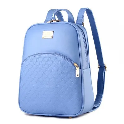 vintage casual new style leather school bags high quality hotsale women candy clutch ofertas famous designer brand backpack