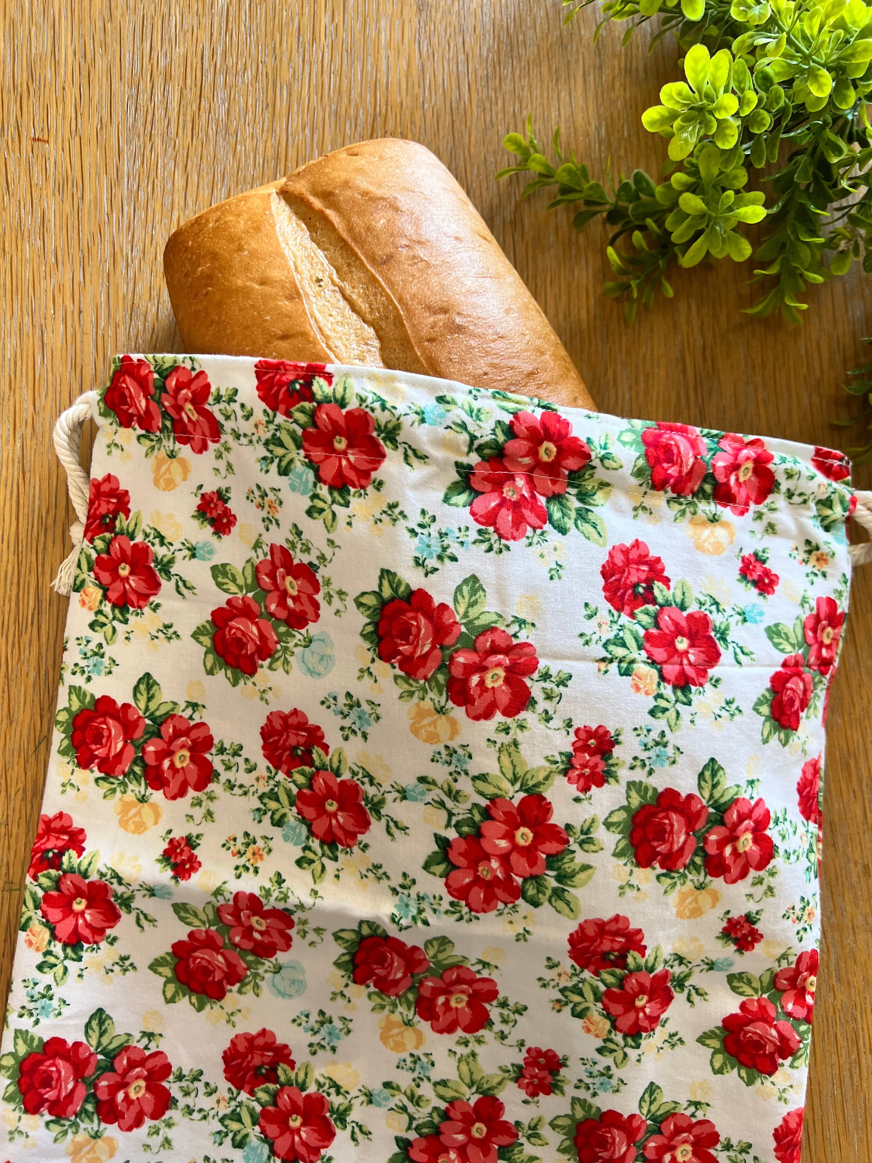 Vintage Floral Bread Bag