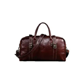 Vintage Luxe Leather Travel Bag