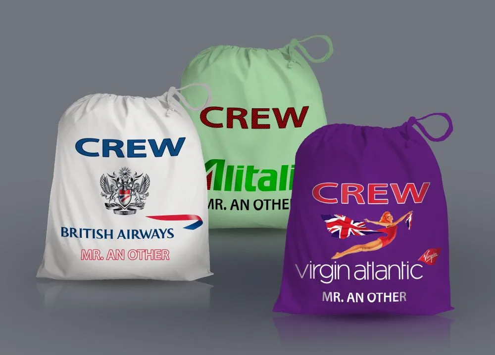 Virgin Atlantic Crew-Personalised Shoe Bag