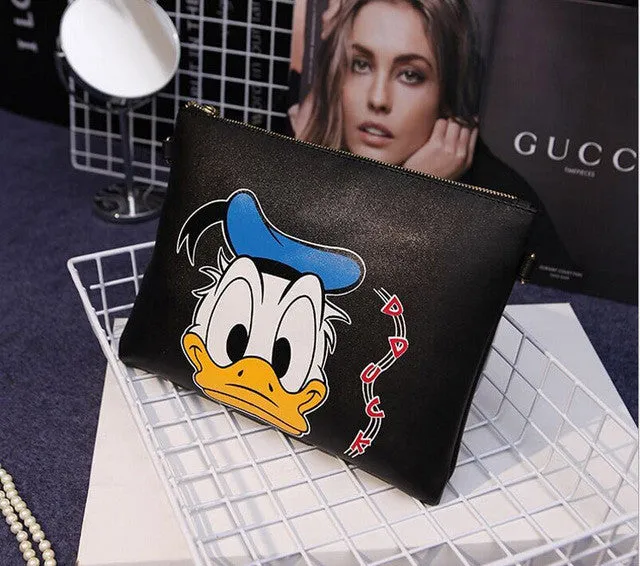 Women Hello Kitty Messenger Bags Minnie Mickey Bag Leather Handbags Clutch Bag Bolsa Feminina mochila Bolsas Female  sac a main