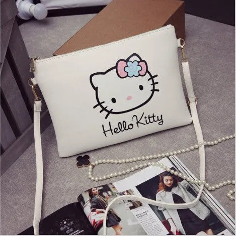 Women Hello Kitty Messenger Bags Minnie Mickey Bag Leather Handbags Clutch Bag Bolsa Feminina mochila Bolsas Female  sac a main