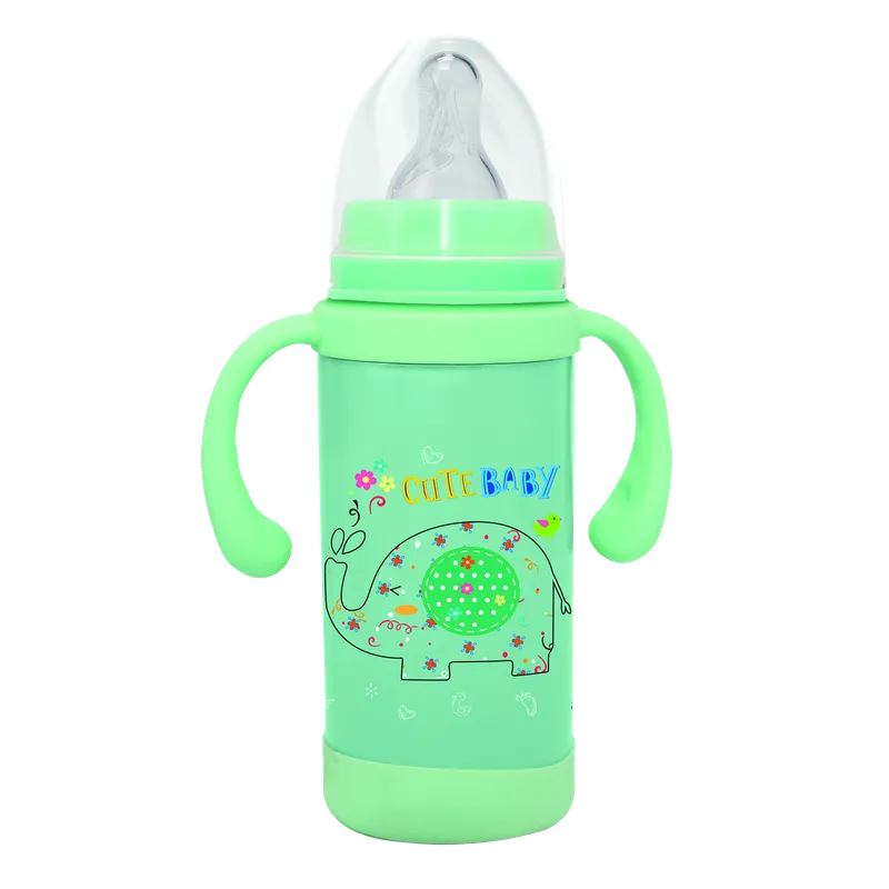 Youp Thermosteel insulated sea green color kids sipper and feeding bottle EUDORA- 220 ml